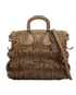 Ombre Gaufre Satchel, &pound;320, Handbags, Brown, Leather, Front view